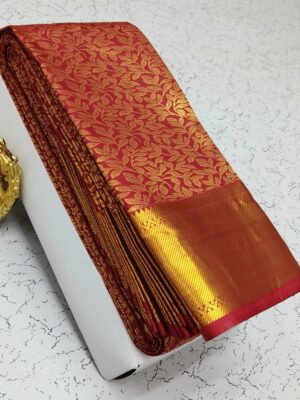 Red Kanchi Silk Saree