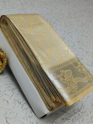 Premium Yellow kanchi Silk Saree