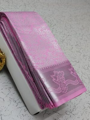 Pink kanchi Silk Saree