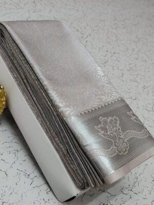 Premium Brown kanchi Silk Saree