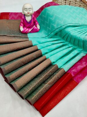 Luxury Pastel Semi Silk Saree