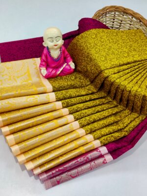 Mint Semi Silk Saree