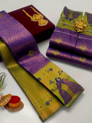 Premium Peacock Designer Saree