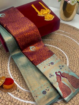 Premium Peacock Designer Saree