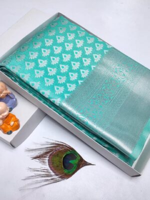 Mint Green Kanchi Silk