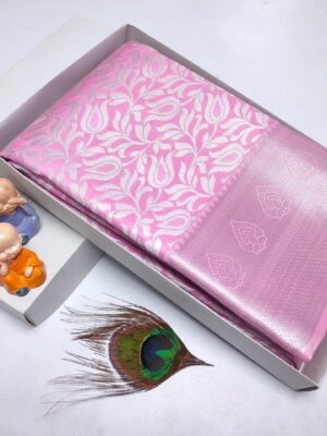 Baby Pink Kanchi Silk