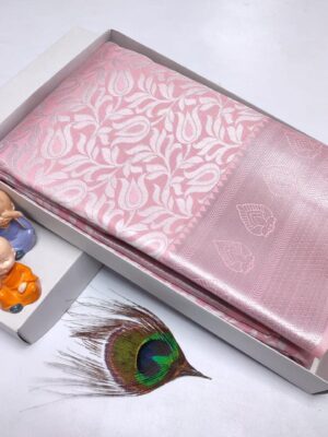 Silver Grey Kanchi Saree