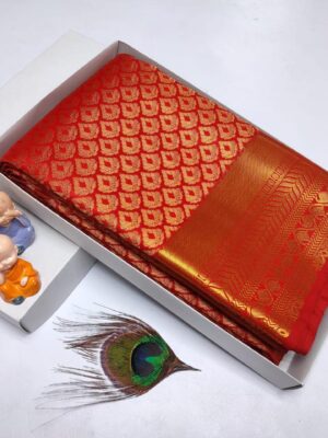 Bridal Red Kanchi Saree