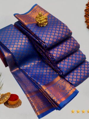 Royal Blue Kanchi Silk Saree