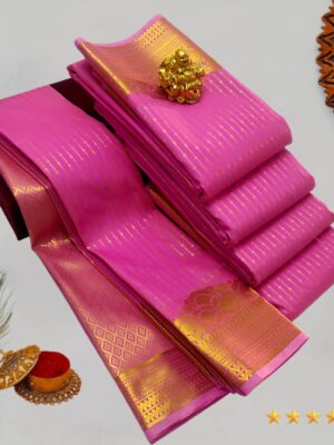 Hot Pink Kanchi Silk Saree