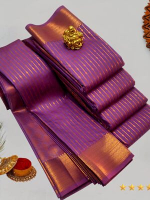 Royal Purple Kanchi Silk Saree