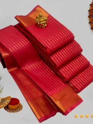 Red Kanchi Silk