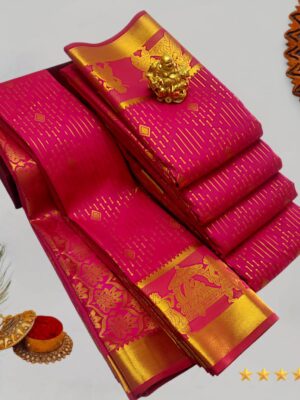 Royal Rani Pink Kanchi Silk