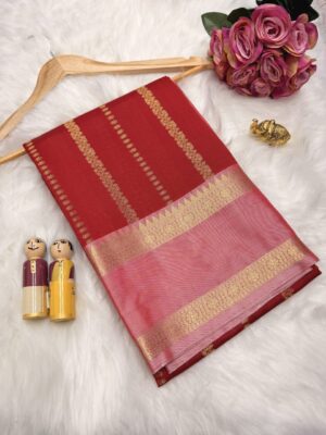 Katan Silk Saree -Pure Red