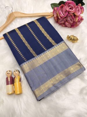Royal Blue katan silk