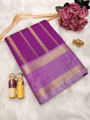 Katan Silk Saree -Royal Purple