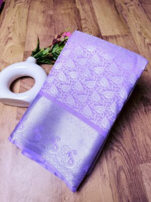 wedding silk saree lavendar