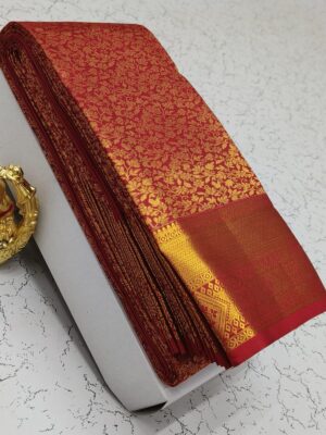 Classic Red Chilli Wedding Silk Saree