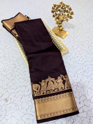 Classic Wine Kanchi Pallakku Saree