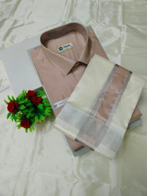 Aishwaryam Stand stone Mens shirt and Dhotis