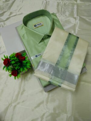 Aishwaryaam Pistha Mens shirt and Dhoti