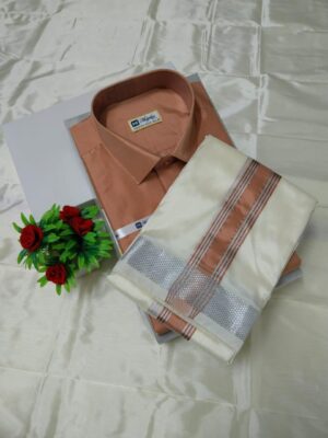 Aishwaryam Copper Mens shirt and Dhotis
