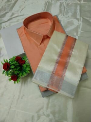 Aishwaryam Gazel Shade Mens shirt and Dhotis